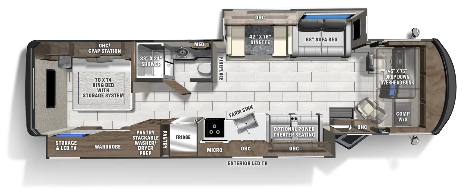 Encore 355DS Floorplan